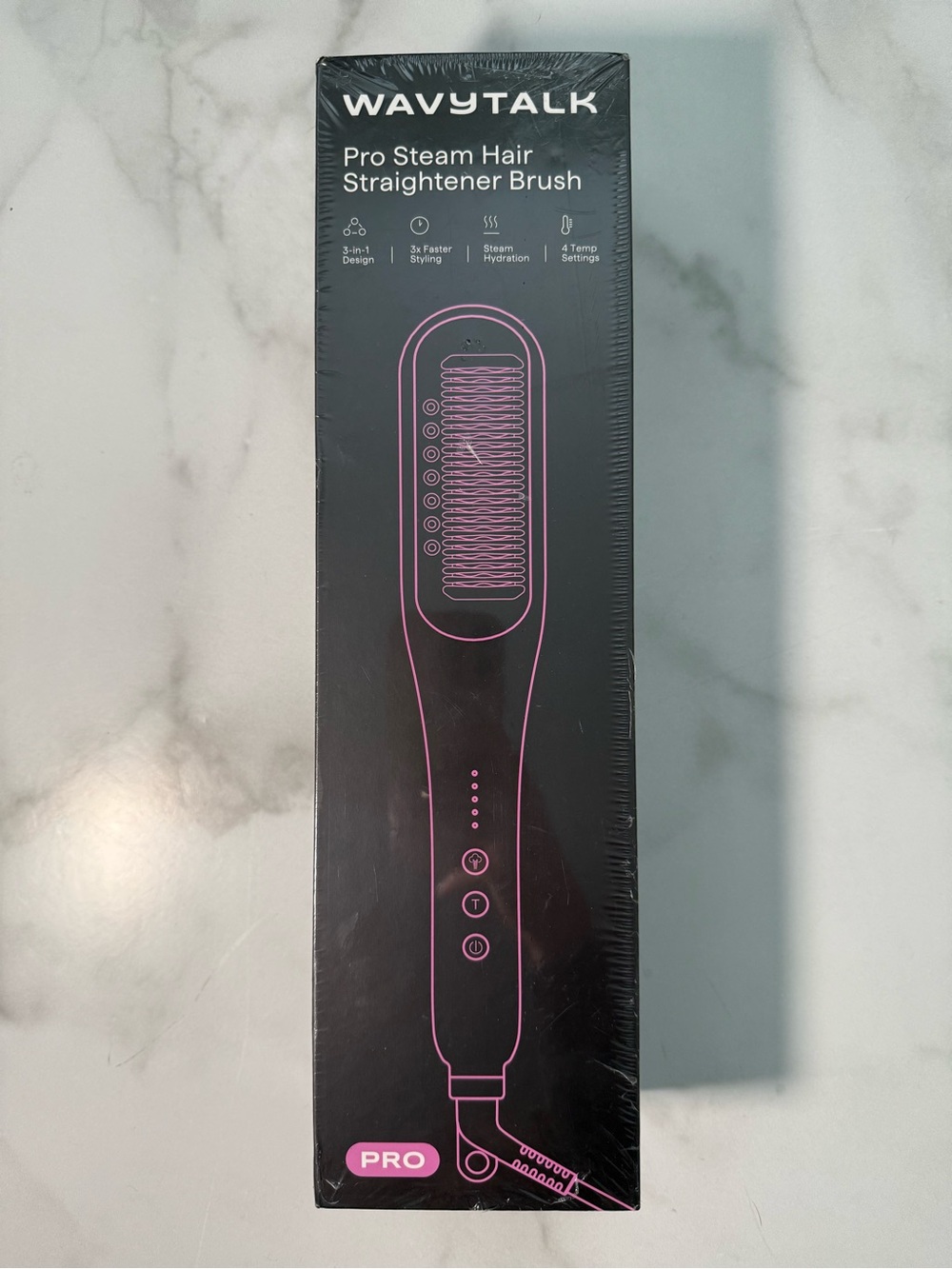 NEW Wavytalk Pro Steam Straightener Brush | Unopened | Original Packaging - Picture 3 of 11
